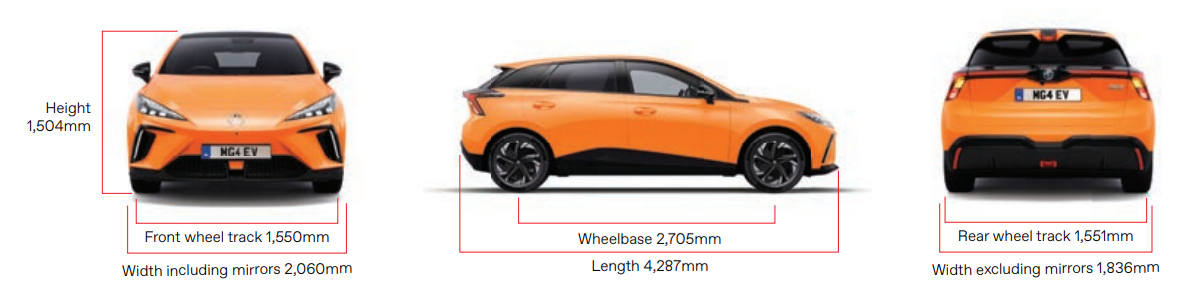 MG 4 EV technical specification